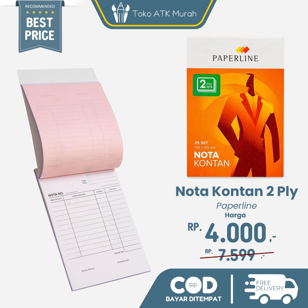 

Nota Kontan Paperline Kecil 2 Ply (NK K2 NCR)