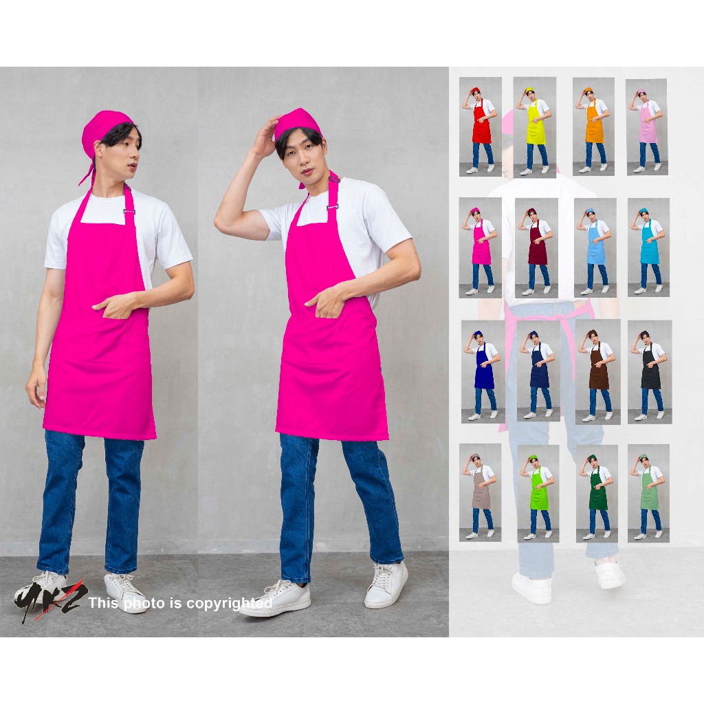 <APRON>APRON POLOS FUSIA  APRON BARISTA /CELEMEK RESTO/APRON CAFE/CELEMEK WAITERS/APRON CELEMEK KITC