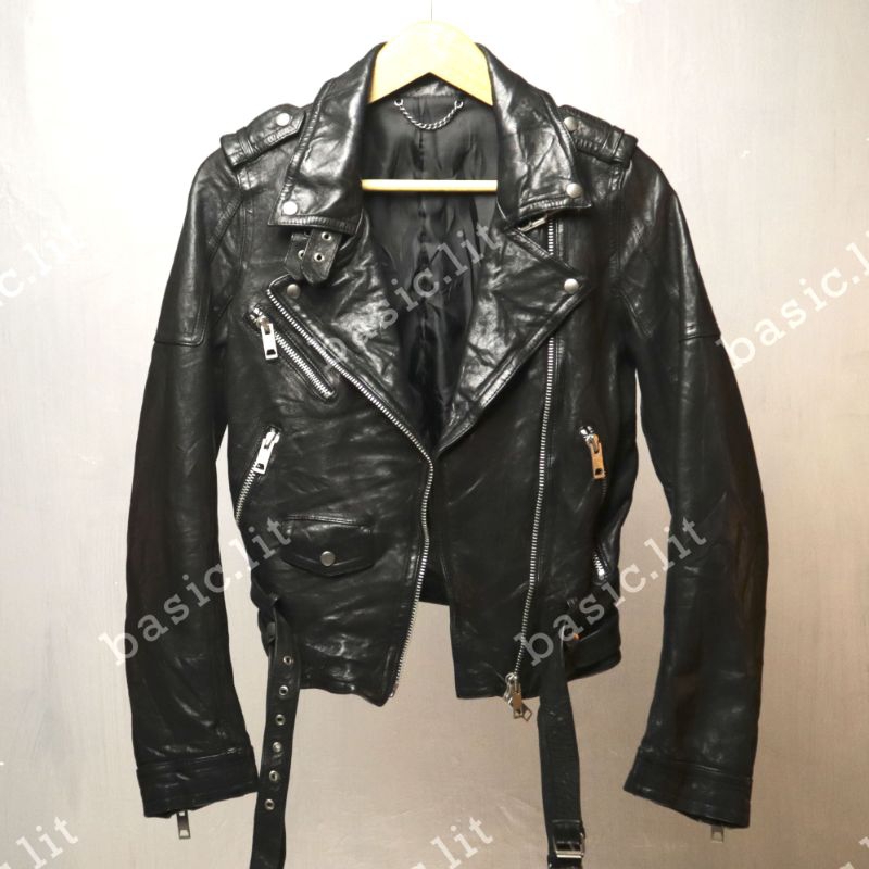 Doublebelt ramones biker leather jacket second preloved