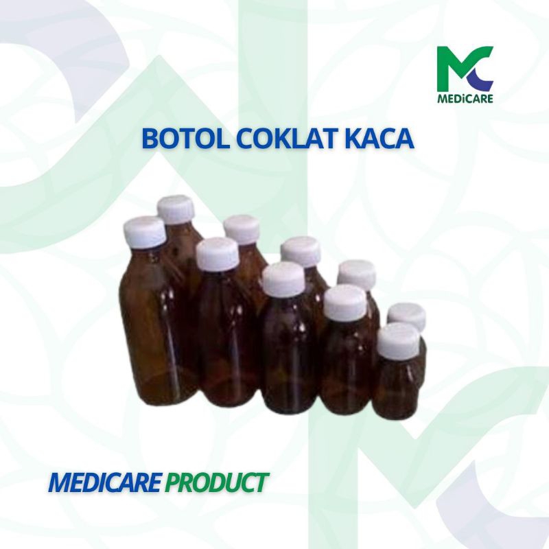 BOTOL KACA COKLAT BOTOL SYRUP OBAT