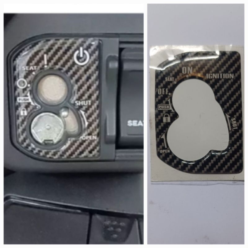 Emblem Sticker timbul tutup kunci kontak honda genio vario 110 fi beat 2020