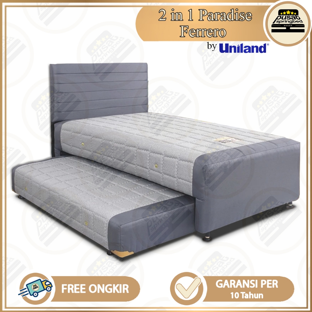 Springbed Kasur Sorong 2 in 1 Bonnel Spring - Uniland Paradise 2 in 1