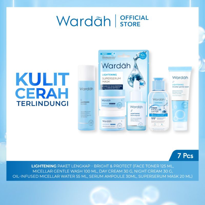 WARDAH FULL SET PACKAGE| LIGHTENING SERIES