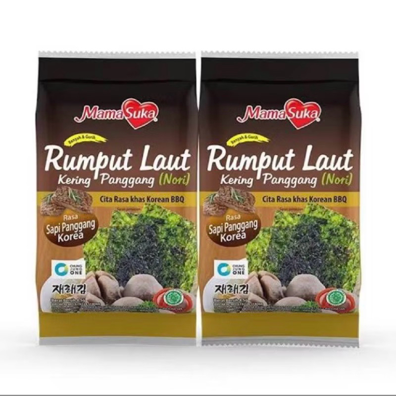 

Mama Suka Rumput Laut Kering Panggang Nori (2 pack)