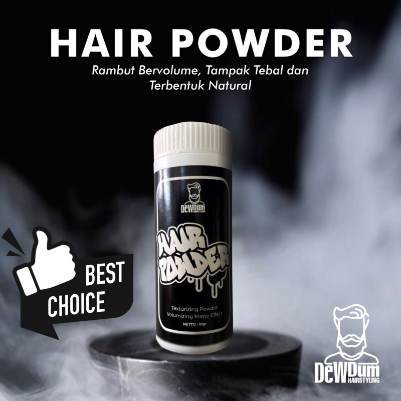 hair powder, hair dust, texturizing powder, mattifying powder, pomade powder