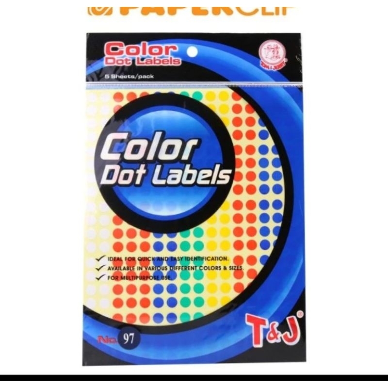 

label warna warni dot 97