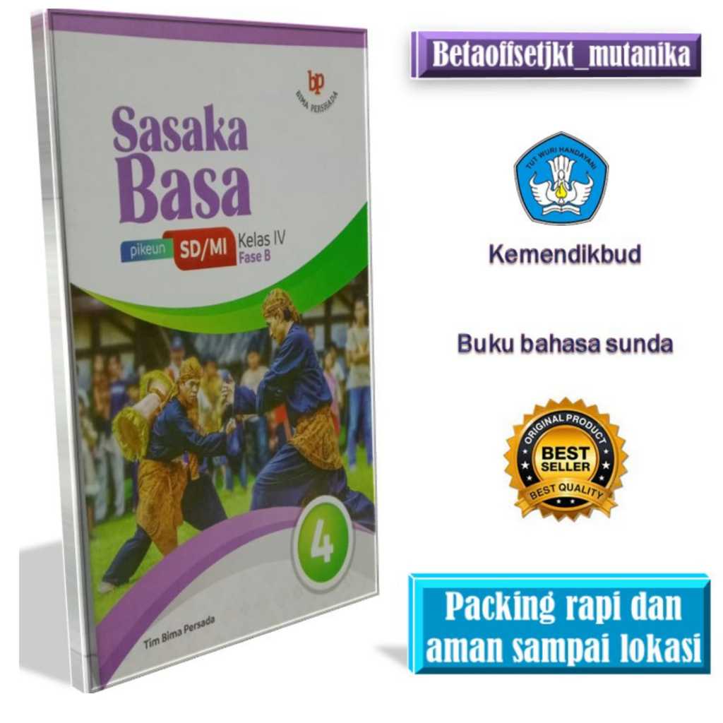 Buku bahasa sunda kelas 4 sd sasaka basa kurikulum merdeka