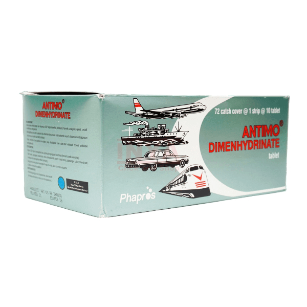 ANTIMO DIMENHYDRINATE BOX, 72 BLISTER 10 TABLET