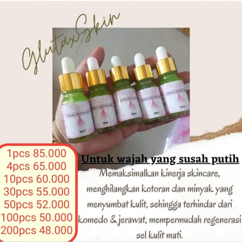 PALET USAHA 10 BOTOL SERUM GLUTAXSKIN BOOSTER READY STOK SIAP KIRIM