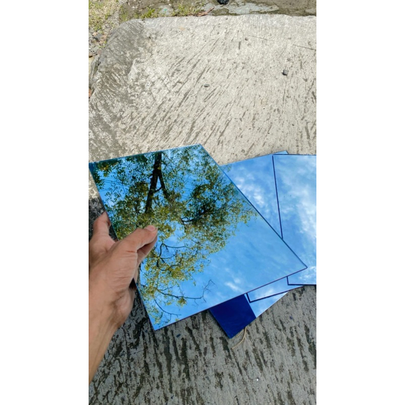 kaca cermin lembaran 3mm / kaca rias