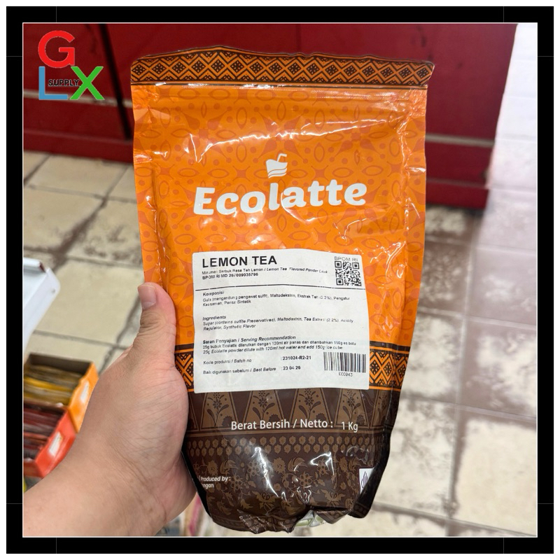 

GLX SUPPLY | ECOLATTE LEMON TEA MINUMAN BUBUK INSTAN