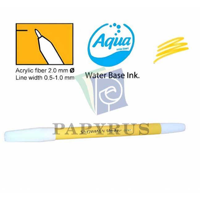 

SPIDOL WARNA / PERMANENT MARKER / SPIDOL KECIL / SPIDOL SNOWMAN PW1A KUNING