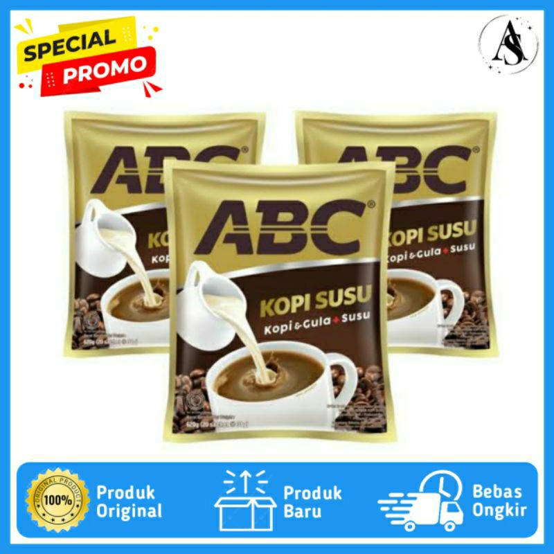 

KOPI ABC SUSU + GULA 1 RENCENG ISI 10 SACHET