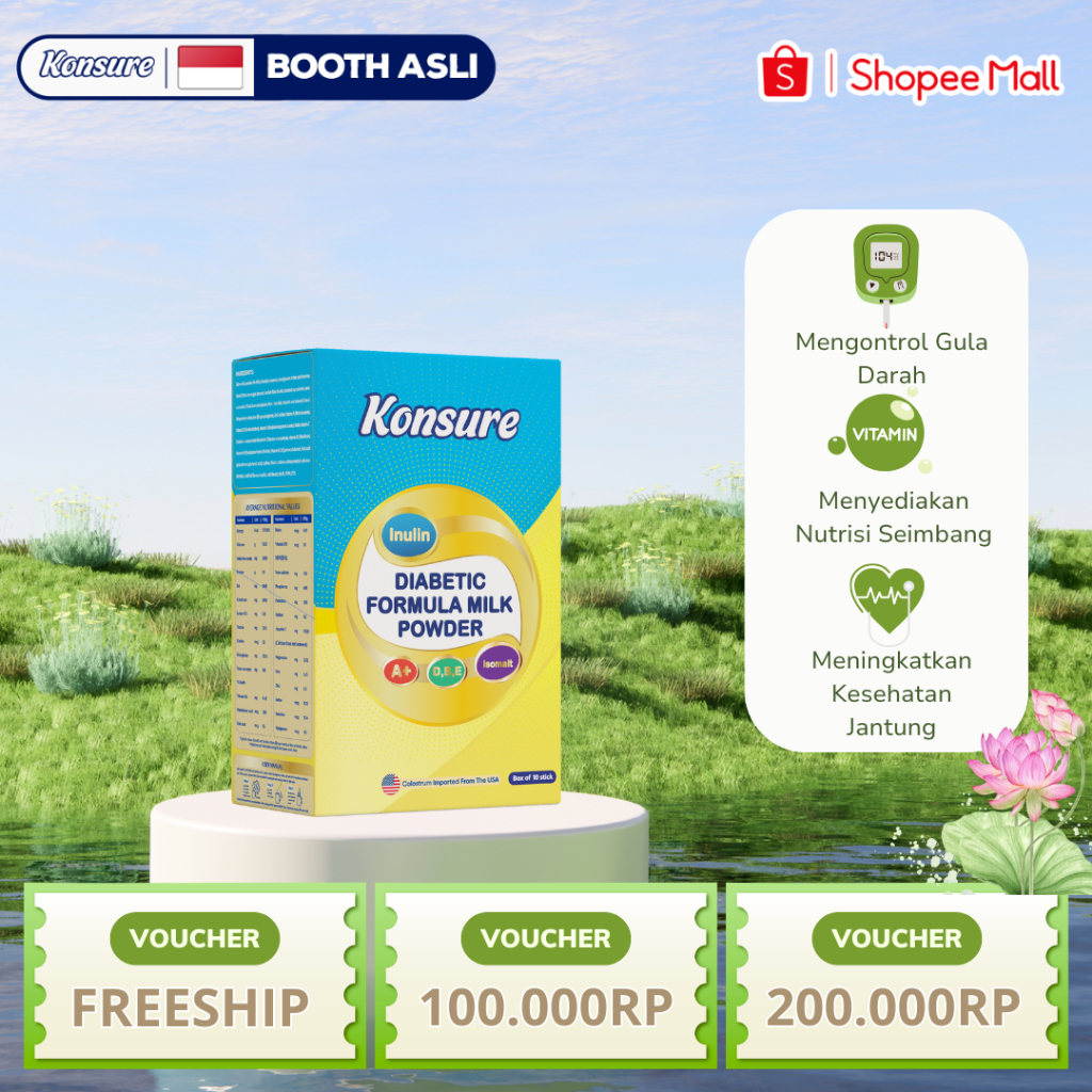 

KONSURE SUSU DIABETES IMPOR 1| 200G
