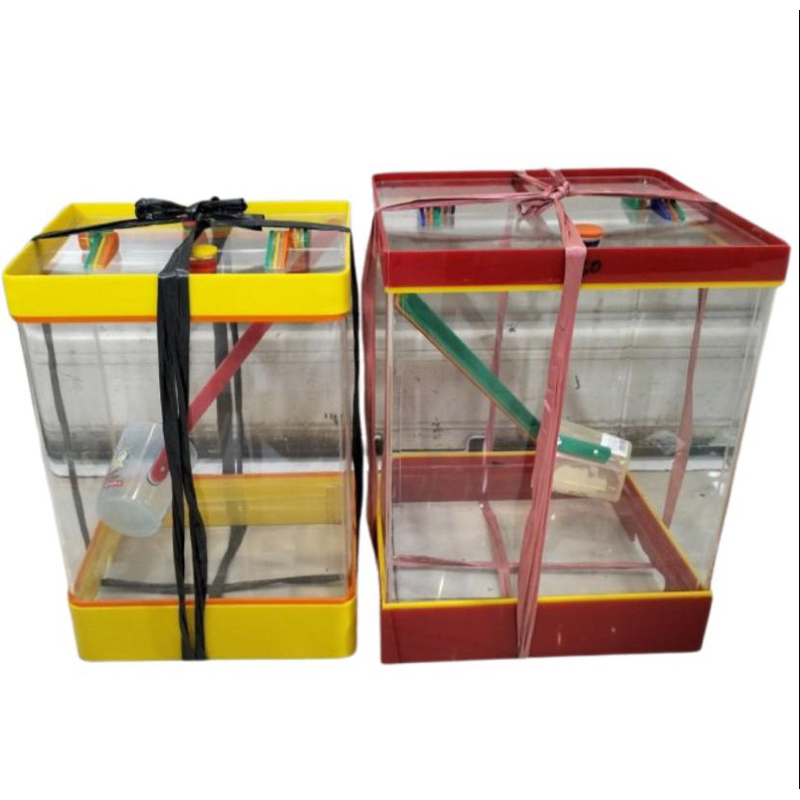 AQuarium es buah akrilik | tempat es buah 1 set dengan gayung