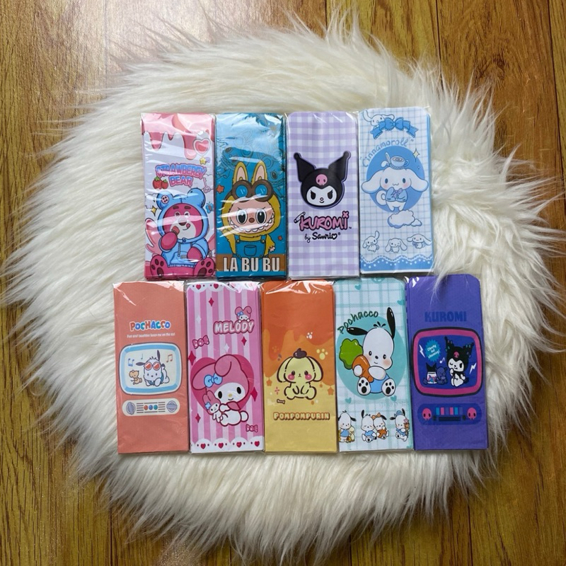 

Amplop lebaran 2025 Ukuran Jumbo motif labubu & sanrio 1 pack isi 10 amplop