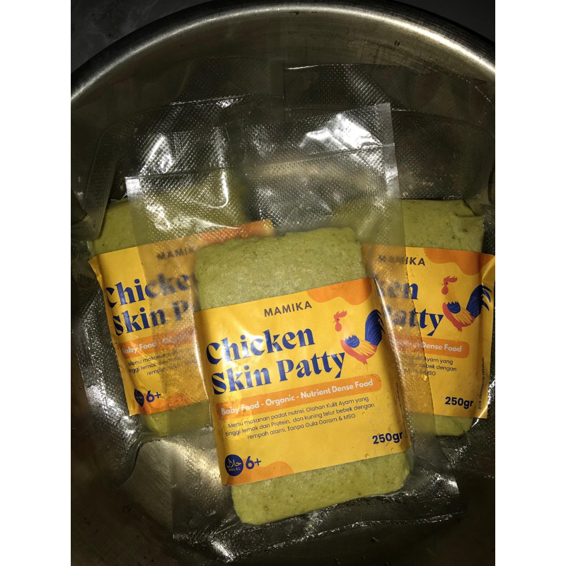 

Chicken Skin Patty / Olahan Kulit Ayam MPASI / Lauk Padat Nutrisi Kulit Ayam