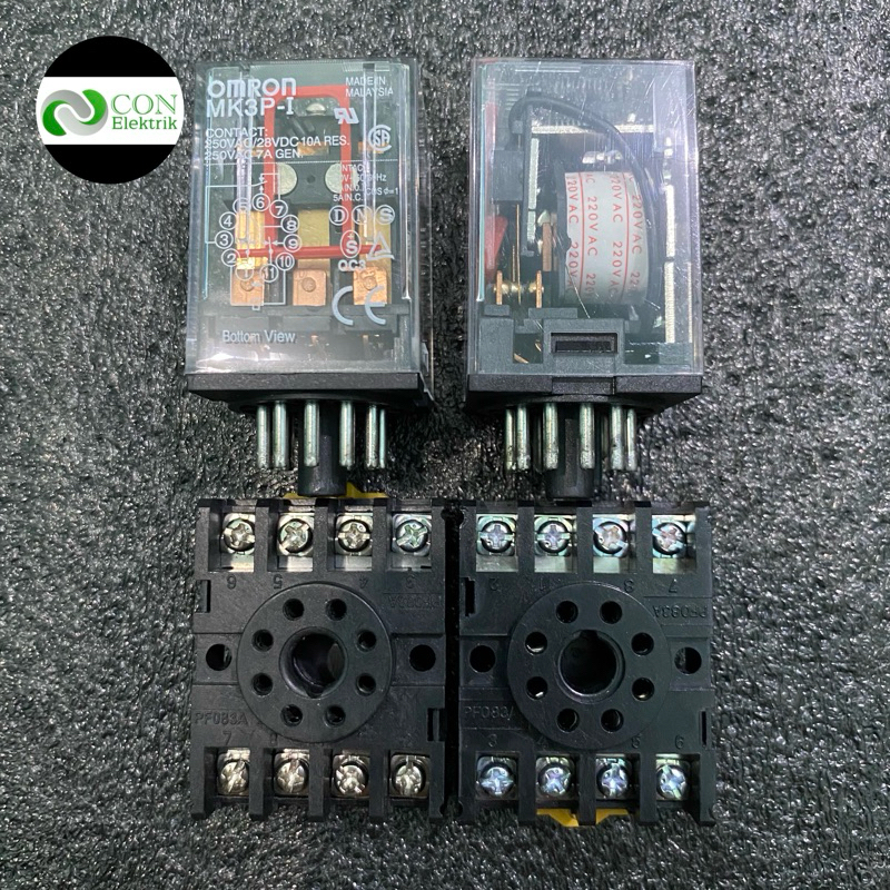 RELAY AC 11P 11 PIN 11 KAKI 220V 220 VOLT MK3P-1 OMRON