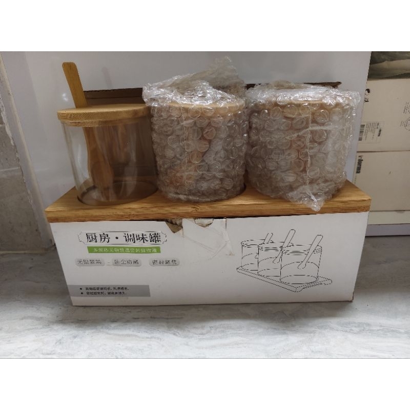 Tempat Bumbu Kaca Estetik