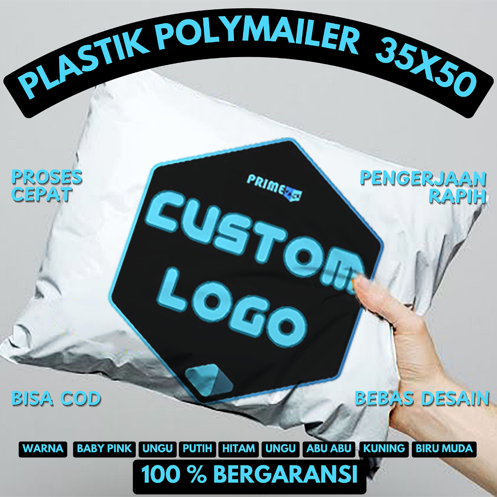 

POLYMAILER CUSTOM PLASTIK LOGO KAMU UK.35X50