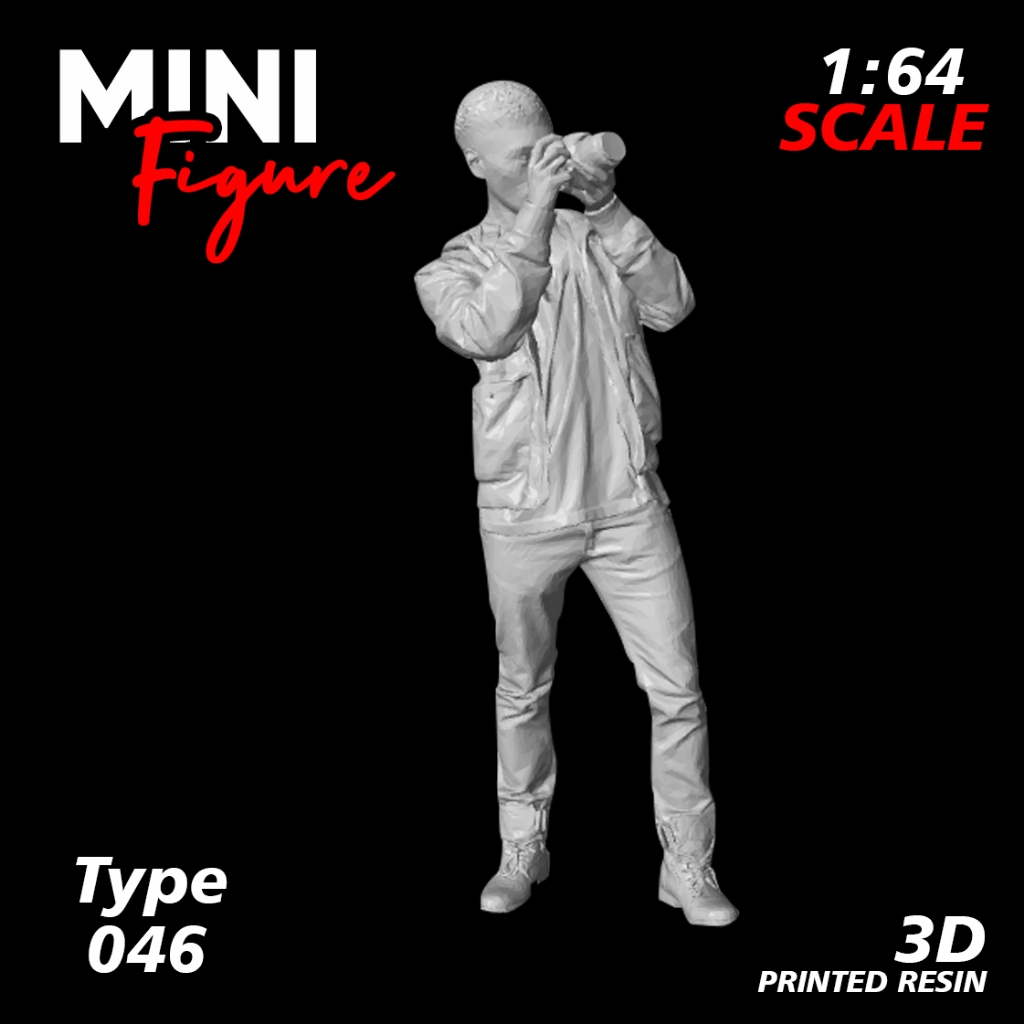 Mini Figure Diorama skala 1/64 / Figure Diecast / Miniatur Diorama / Figure 046 UNPAINTED