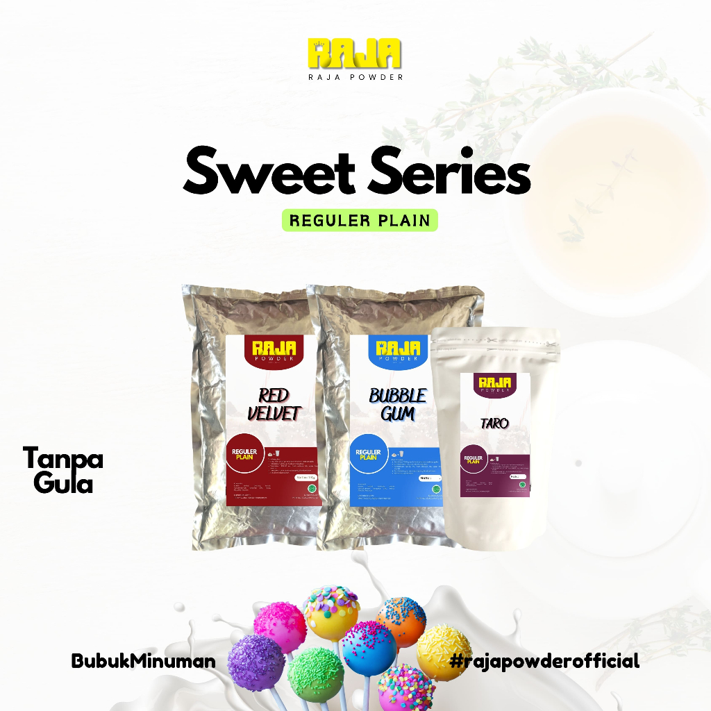 

Bubuk Minuman Sweet Series Varian Original Plain Tanpa Gula Powder 250 gram