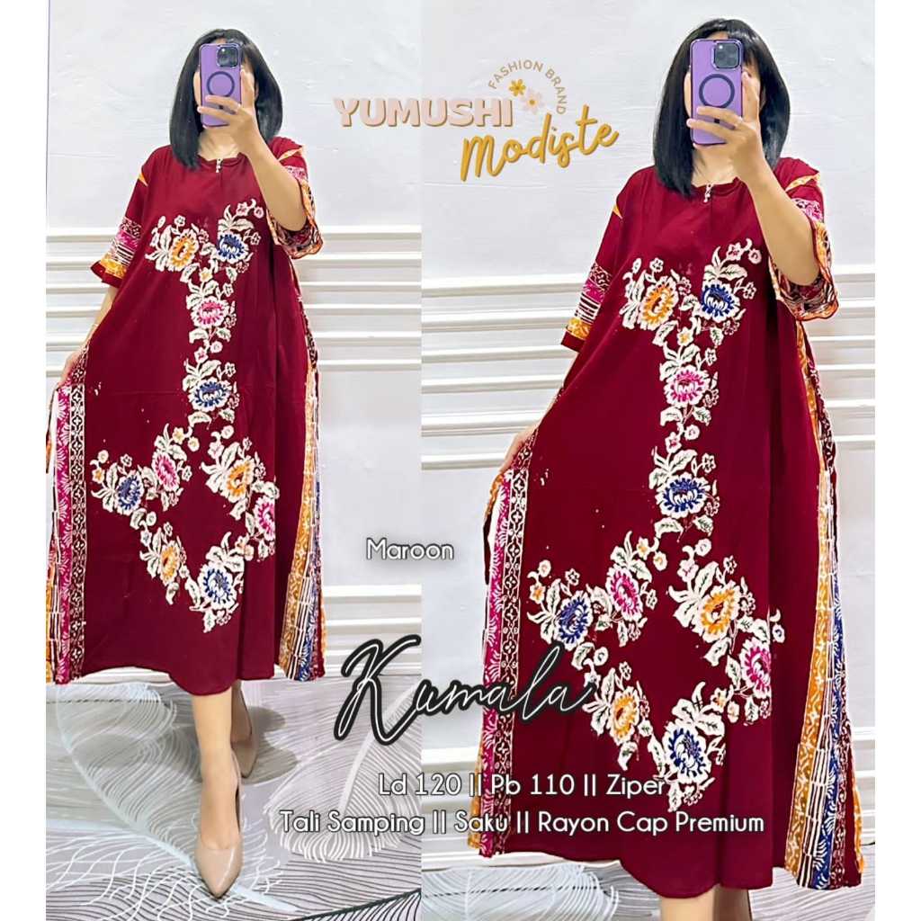 Kumala Dress / Kumala Daster / Bigsize Daster / Daster Rayon