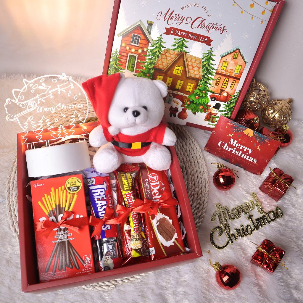 

Kado Natal | Hampers Christmas | Hadiah Gift Box Xmas Boneka Santa