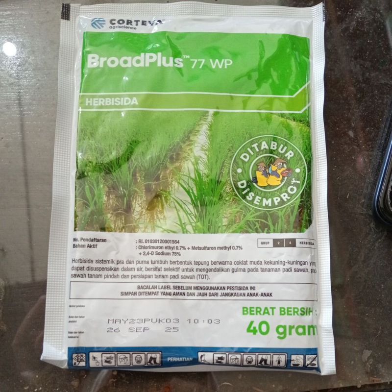 broadplus obat pembasmi rumput herbisida pada tanaman padi