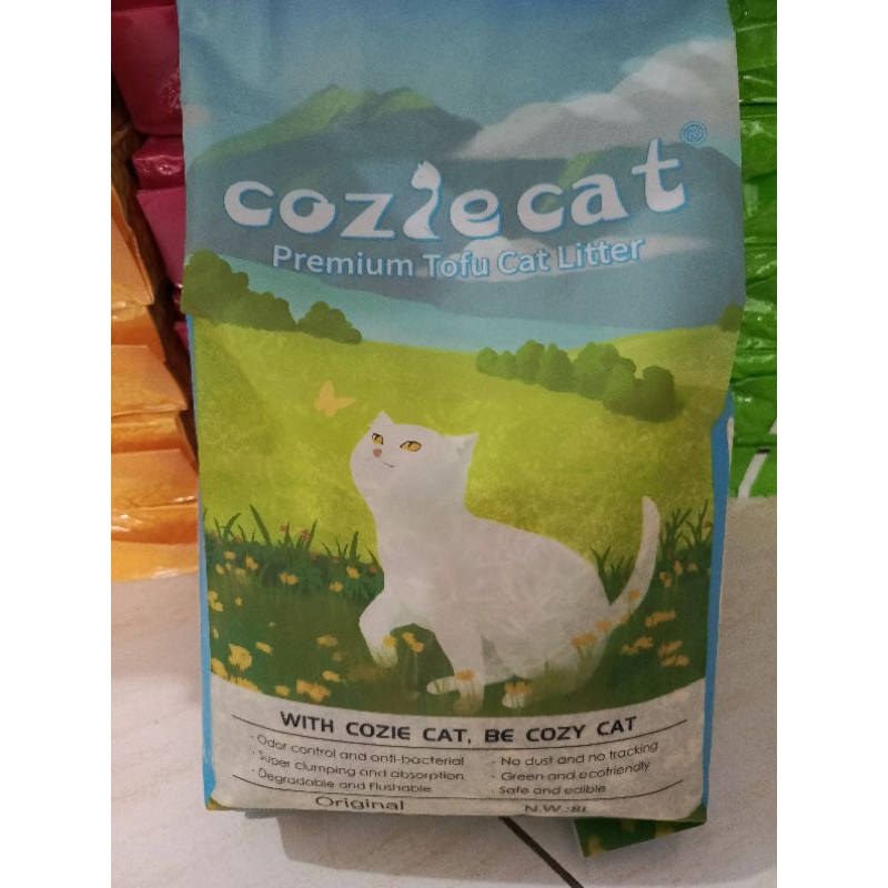 pasir kucing tofu soya choize cat original 7 liter - cat liter tofu soya