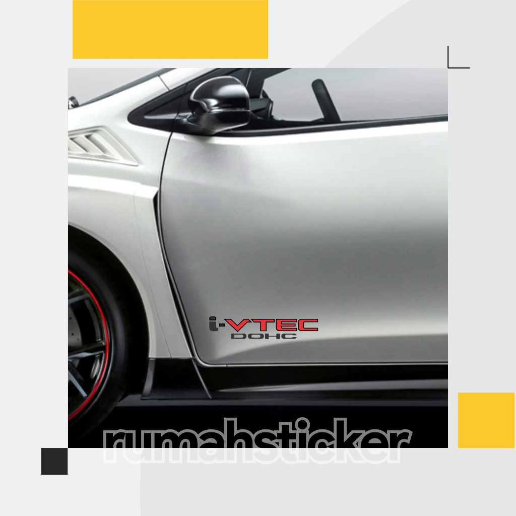STICKER STIKER CUTTING MOBIL HONDA I VTEC I-VTEC