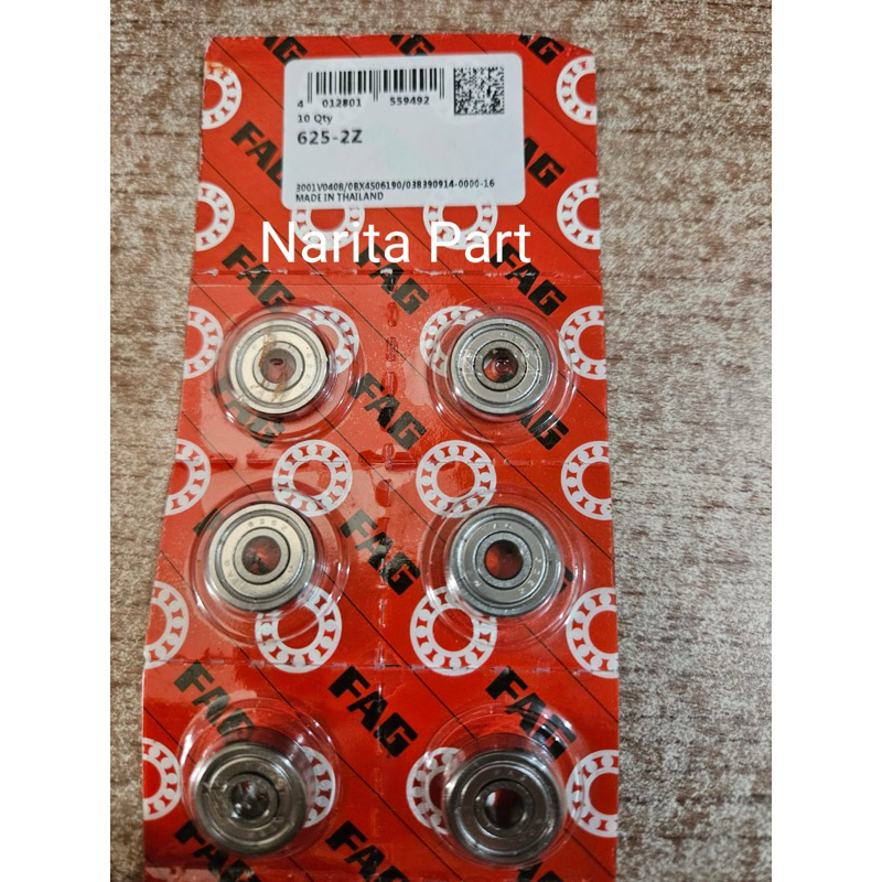 Bearing miniature 625 2Z FAG Asli 625 ZZ Tutup besi Uk: 30x72x19. ukuran 30 72 19