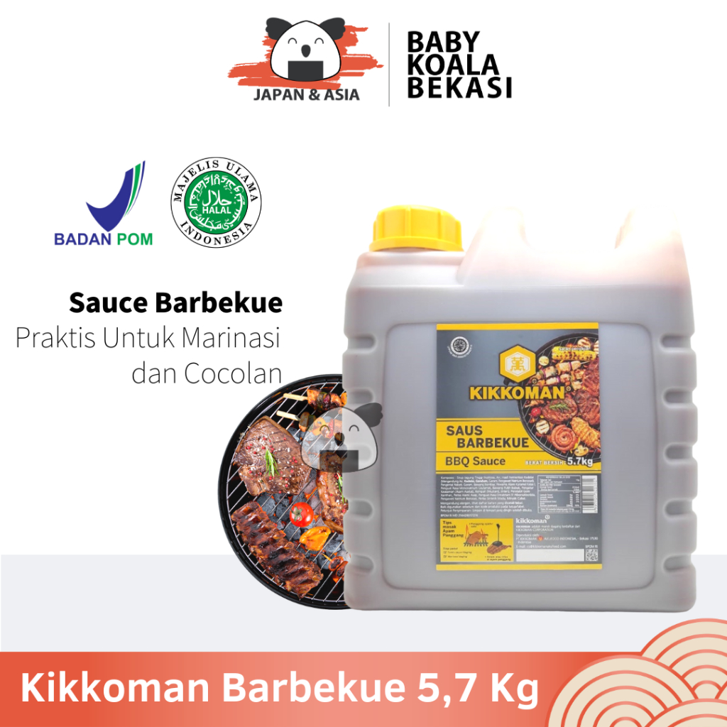 

KIKKOMAN Honey Barbeque 5,7 Kg Halal.- Bekasi
