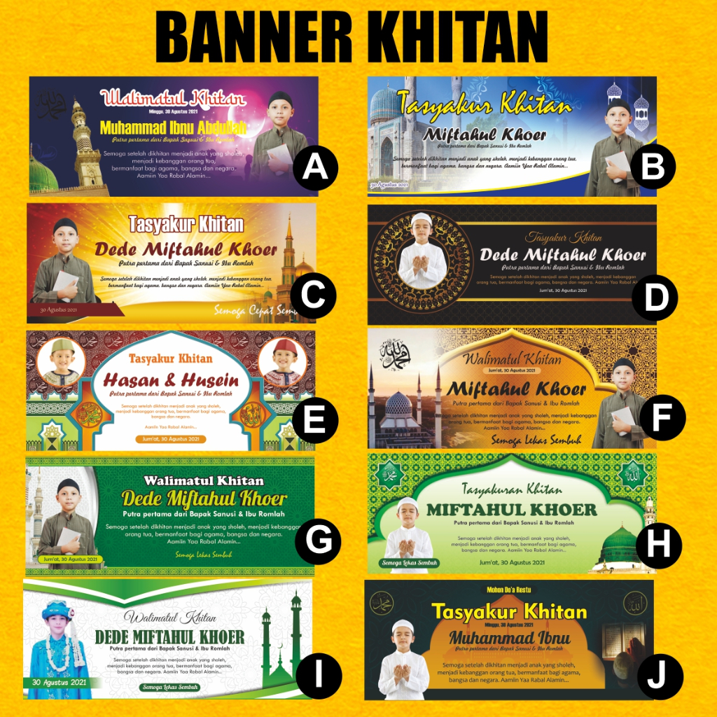 BANNER / SPANDUK / BACKDROP KHITAN / SUNATAN KHITANAN