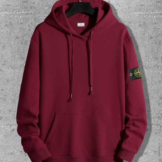 Hoodie Pria Wanita Stone Island Ribbing Original // Jacket Distro Casual Bahan Cotton Fleece Berkual