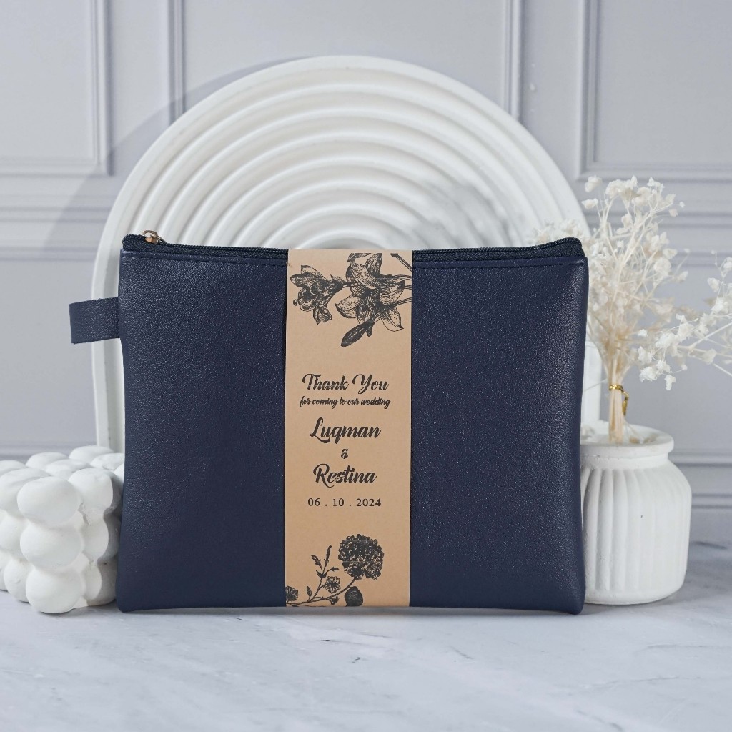 𝗣𝗥𝗘𝗠𝗜𝗨𝗠 SOUVENIR POUCH ZIPPER 22 x 18 CM INCLUDE PACKING PLASTIK DESAIN CUSTOM ZIPPER POUCH Z1-3 22 