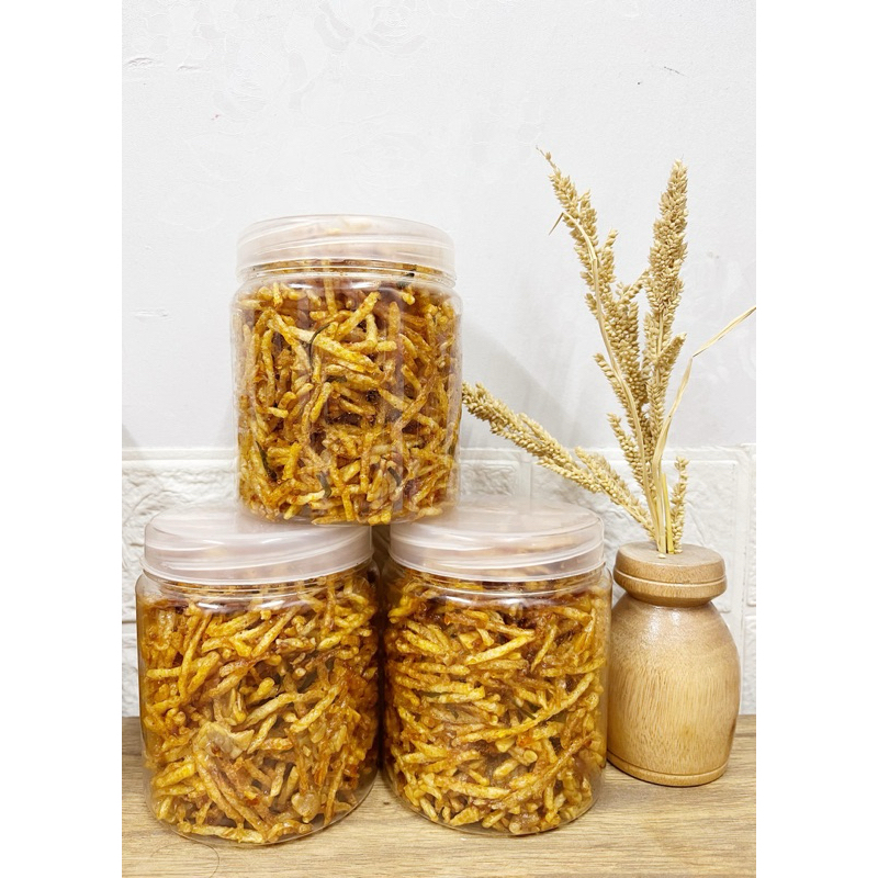 

Murahh!!! Kripik kentang mustofa pedas manis|| kemasan toples 600ml