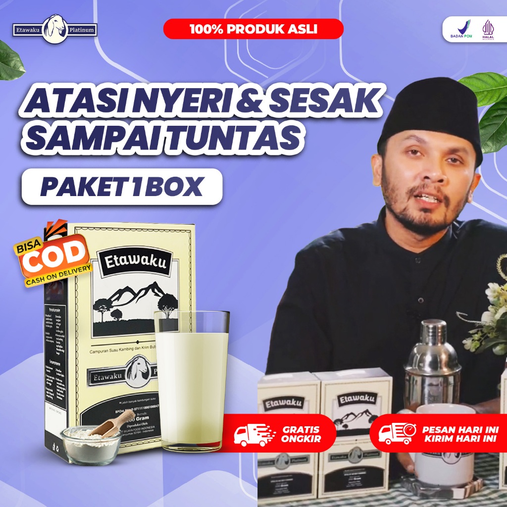 

(READY STOCK) Susu Kambing Etawa - Etawaku Platinum Krimer Bubuk Rendah Lemak Tingkatkan Kekebalan Tubuh & Atasi Gangguan Pernafasan Asma Bronkhitis Pneumonia 200gr