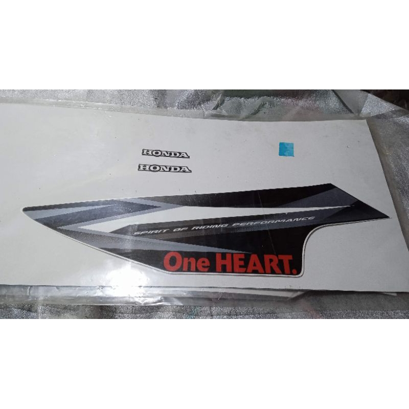 871x0 kyl a30zcr original AHM Astra Honda motor black red striping stiker box cover body set kanan S