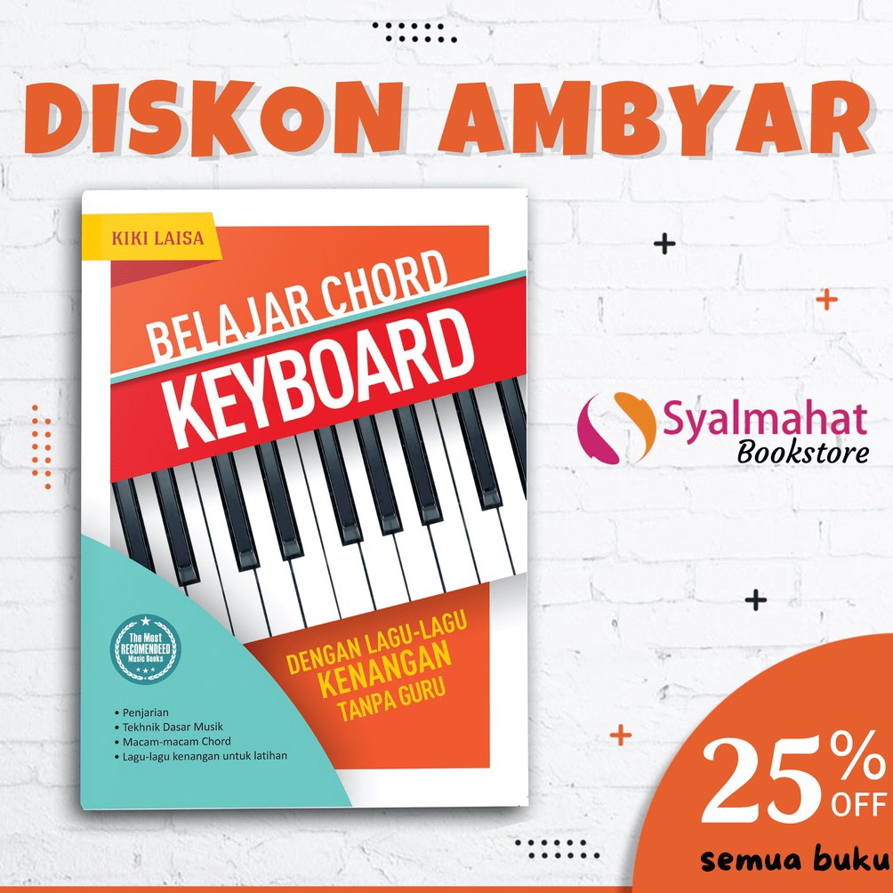 KODE Q77J BUKU MUSIK BELAJAR CHORD KEYBOARD