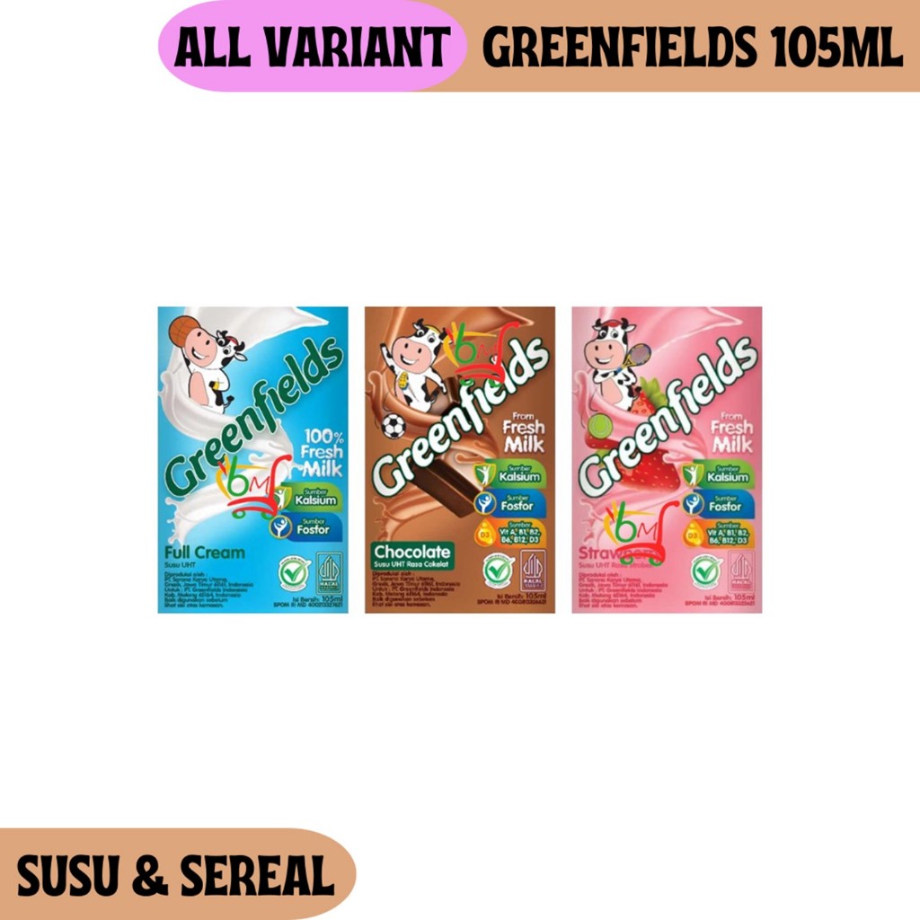 

Greenfields Susu Segar 105ml All Variant