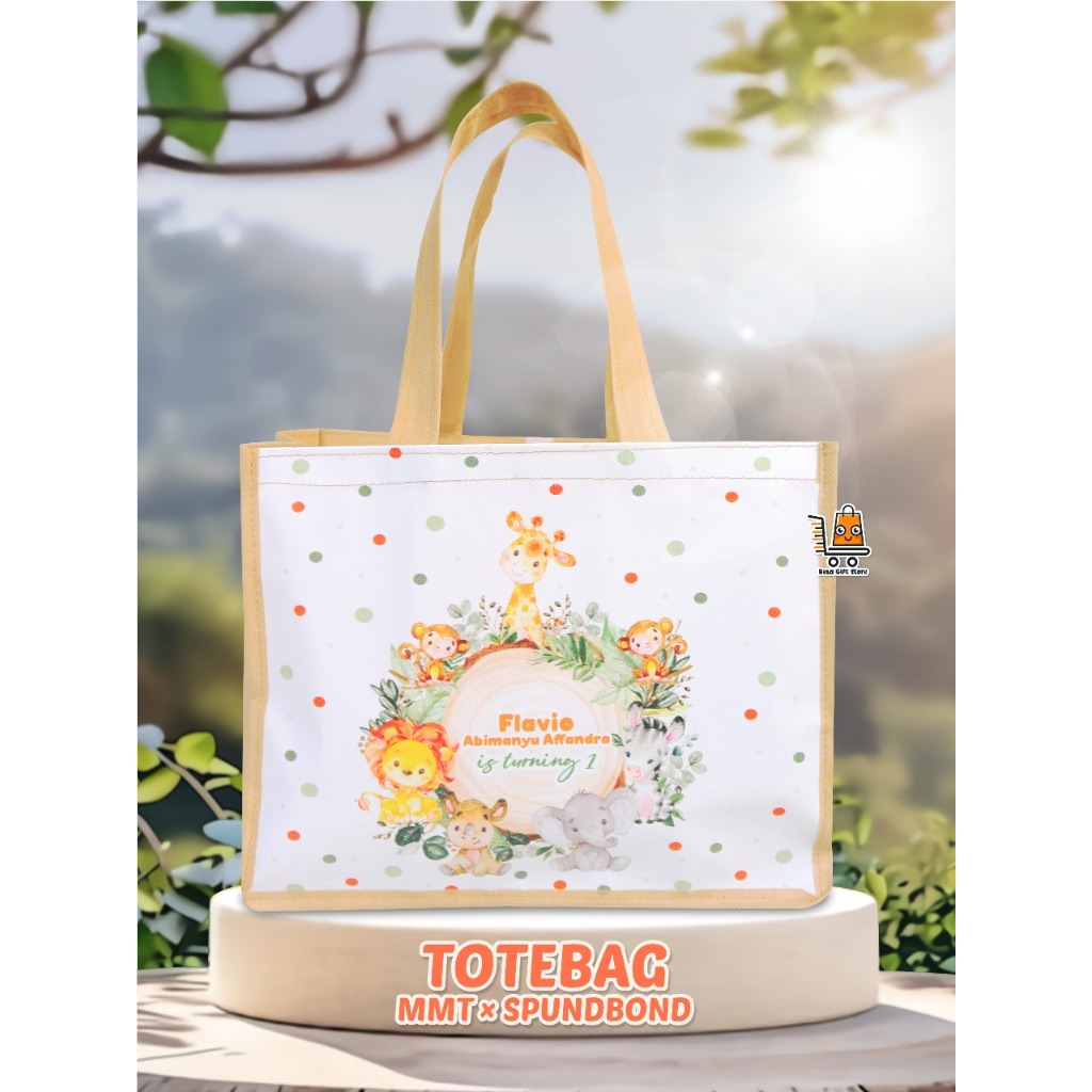 SPUND MMT / tote bag/  tas ulang tahun anak / souvenir ulang tahun anak