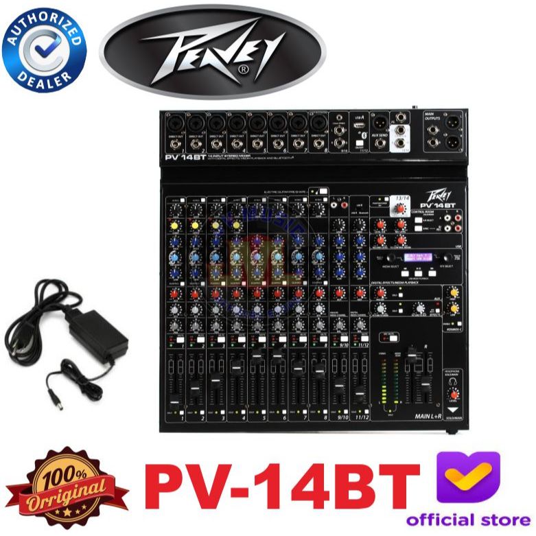 Peavey PV14Bt 14-Channel Compact Mixer with Bluetooth PV-14Bt