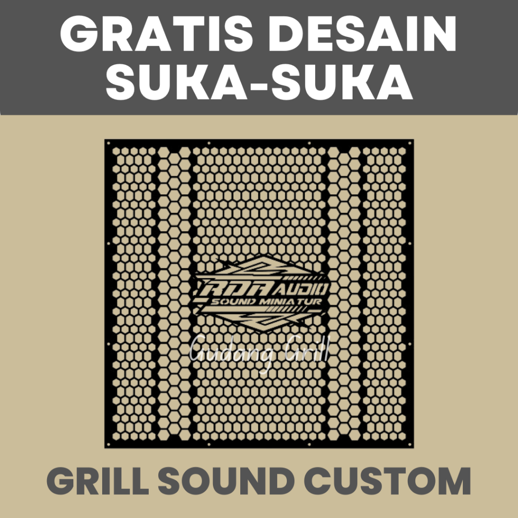 Grill Sound System Penutup Sound System Custom