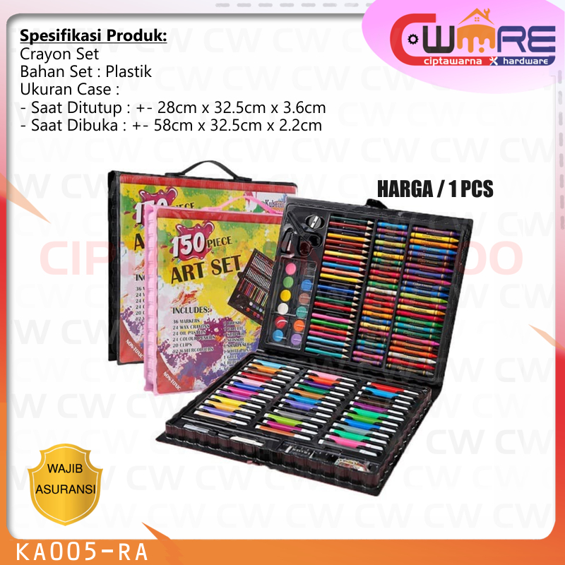 

Crayon Krayon set 150 pcs alat mewarnai gambar Pensil Warna Anak Sekolah - MMG DDK