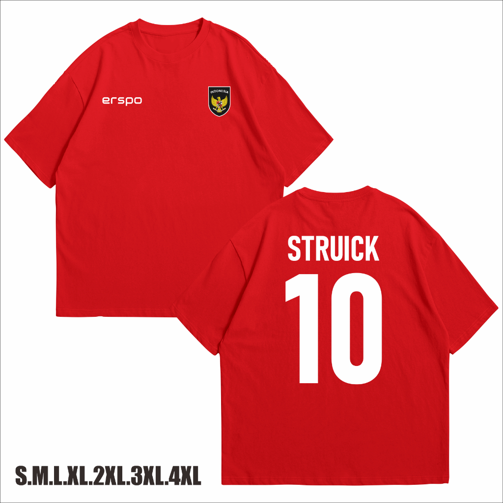Kaos Baju Sepak Bola Timnas Indonesia Struick 10
