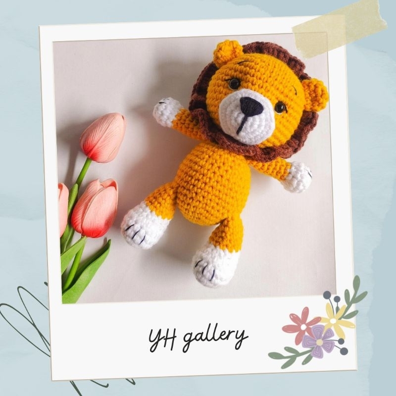 BONEKA SINGA RAJUT / AMIGURUMI SINGA