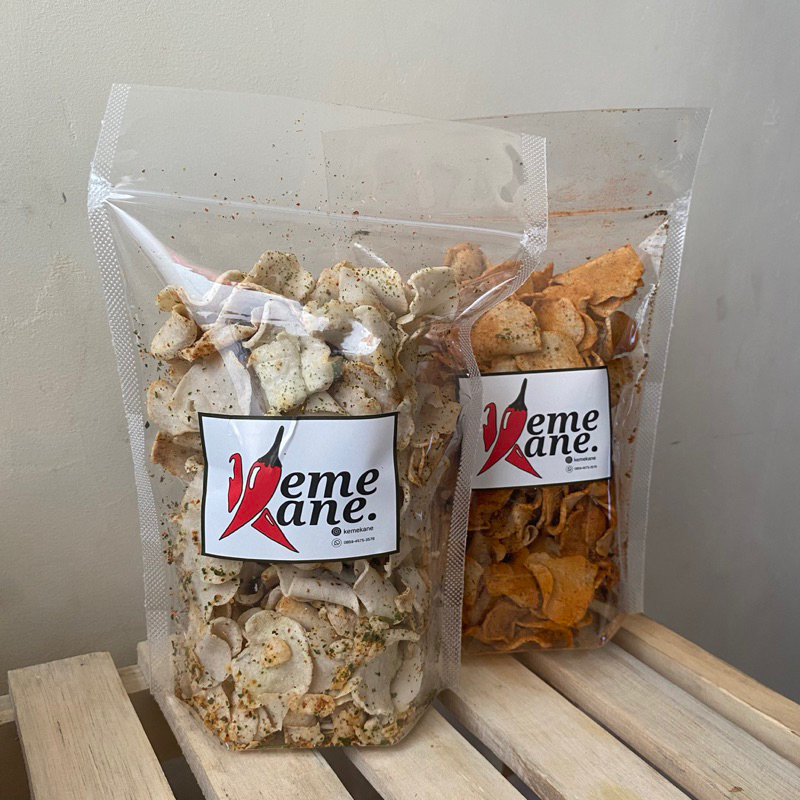 

KERIPIK BASRENG 150gram Pedas Daun jeruk - Original Asin