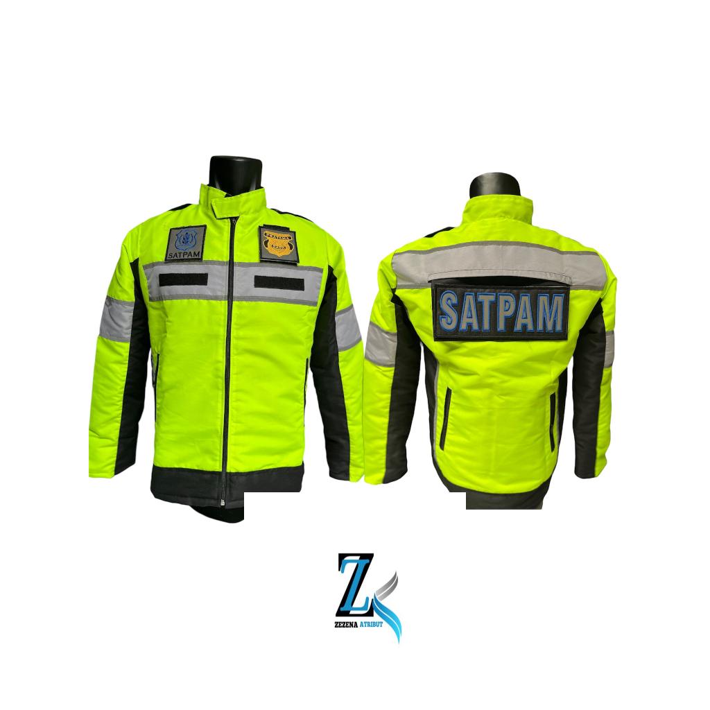JAKET SATPAM STABILO HITAM WATERPROP TERBARU