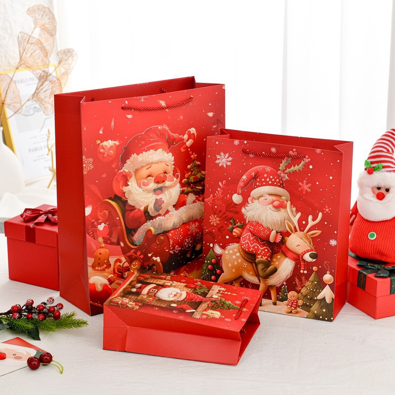 

Agftoys Paperbag Merry Xmas Natal Bagus Flowers Snowman Santa Keren